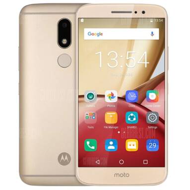 $155 with coupon for Motorola MOTO M 4G Phablet  –  GOLDEN from GearBest