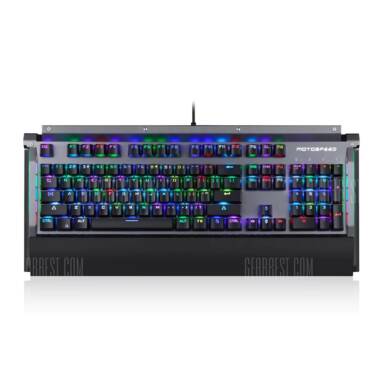 $85 flash sale for Motospeed CK98 RGB Gaming Mechanical Keyboard Black from GearBest