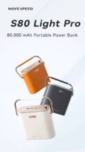 €158 with coupon for MoveSpeed S80 130W 296Wh 80000mAh Power Bank External Battery from BANGGOOD