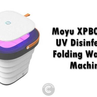 €60 with coupon for [3rd Generation] Moyu XPB08-F1S Fodable UV Disinfection Sterilization Fully Automatic Washing Machine Touch Control Spiral Induction from EU CZ warehouse BANGGOOD