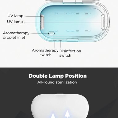 GearBest'ten Xiaomi youpin'den Çok Fonksiyonlu Dezenfeksiyon Kutusu Kablosuz Şarj Versiyonu için kupon ile 36 €