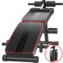 Multifunctional Sit-up Bench Foldable Abdominal Machine 10 Gear Adjustable Trainer Board with Pillow Home Gym Fitness Equipment