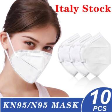 €42 with coupon for 10 PCS N95 Mask 5-Layer Respirator for Dust Pollution Protection Medical Surgical Mask – EU Italy / UK / FR / DE /USA / ESP warehouses from GEARBEST