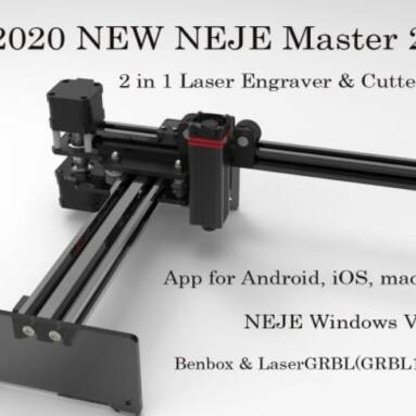 €145 with coupon for New NEJE 20W Laser Engraver Cutter Laser Engraving Machine Desktop CNC Wood Router APP Control for Windows/Mac/Android from EU CZ warehouse BANGGOOD