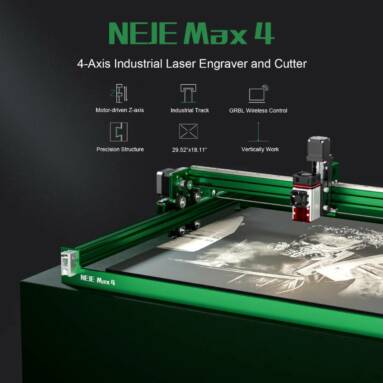 €649 with coupon for NEJE 4 Max Laser Engraver & Cutter Machine from EU warehouse GSHOPPER