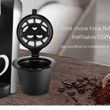 $2 with coupon for NESPRESSO Refillable Coffee Capsule Cup Filter – BLACK 3PCS from GearBest