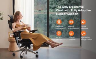 €341 with coupon for [PRO VERSION] NEWTRAL Ergonomic Office Chair with Footrest High Back Desk Chair with Unique Adjustable Lumbar Support, Backrest, Seat Depth Adjustment, Tilt Function, 4D Armrest Recliner Chair for Home Office from EU CZ warehouse BANGGOOD