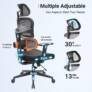 €243 with coupon for NEWTRAL NT001 Ergonomic Chair Adaptive Lower Back Support 3 Recline Angle Adjustable Backrest Armrest Headrest 5 Positions to Lock Nylon Base – Standard Version from EU warehouse GEEKBUYING