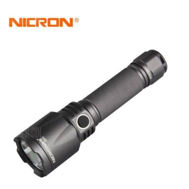 $29 with coupon for NICRON B60 CREE XP-L HD V5 1000LM USB Rechargeable High Performance Strong Flashlight  –  GRAY from GearBest