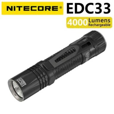 €53 with coupon for NITECORE EDC33 4000 Lumens USB-C Rechargeable Torch Light from ALIEXPRESS