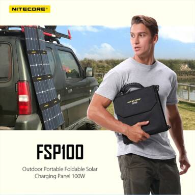 $299 with coupon for NITECORE FSP100 Outdoor Portable Foldable Solar Charging Panel 100W from GEARBEST