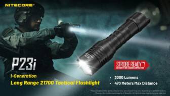 €77 with coupon for NITECORE P23i 3000LM High Lumen LED Tactical Flashlight from BANGGOOD