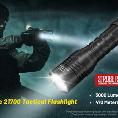 €77 with coupon for NITECORE P23i 3000LM High Lumen LED Tactical Flashlight from BANGGOOD