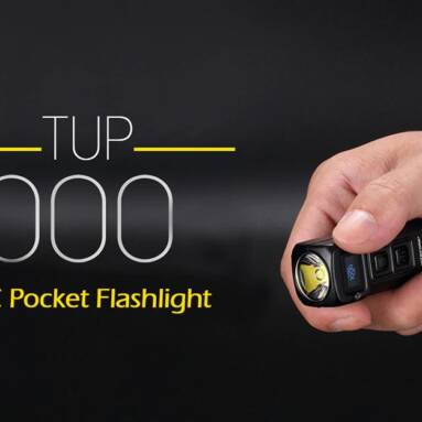 $39 with coupon for NITECORE TUP Portable 1000lm EDC Pocket Flashlight – Gray from GEARBEST