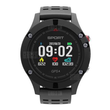 $48 with coupon for NO.1 F5 Smart Watch Android iOS Compatible  –  GRAY from GearBest