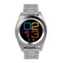 NO.1 G6 Bluetooth 4.0 Heart Rate Monitor Smart Watch  -  STEEL BAND  SILVER