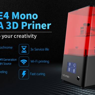 €154 with coupon for NOVA3D® Bene4 Mono SLA 2K LCD 3D Printer 130x80x150mm Print Size Support Wifi Connection 40mm/h Faster Printing Speed from EU CZ warehouse BANGGOOD