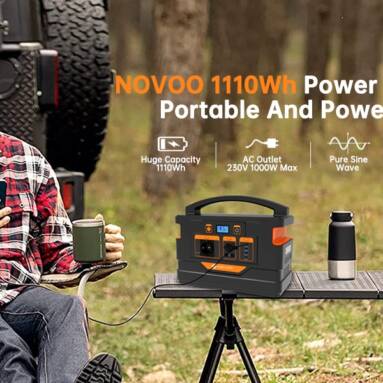 €589 with coupon for NOVOO RPS1000 1000W Portable Power Station from EU warehouse GEEKBUYING
