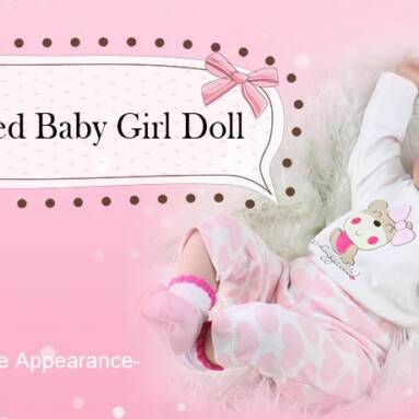 €34 with coupon for NPK Adorable Simulation Lifelike Newborn Silicone Baby Doll from Gearbest