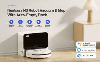 €285 with coupon for Neakasa N3 Robot Vacuum and Mop Combo with Self-Empty, 4000Pa Suction from EU warehouse GSHOPPER
