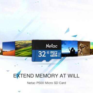 $8 with coupon for Netac P500 Micro SD Card 64GB – WINDOWS BLUE 64GB from GearBest