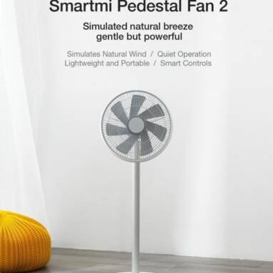 €81 with coupon for SmartMi Standing Fan 2S Portable Wireless Standing Floor Fan For Summer Natural Breezes Technology from EU CZ Warehouse BANGGOOD