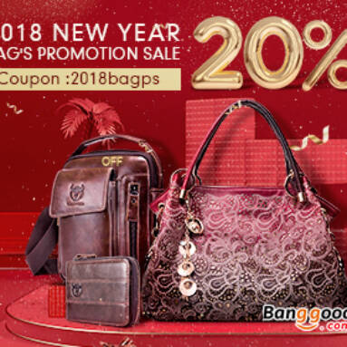 Up to 20% OFF for New Year’s Promotion Of Bags from BANGGOOD TECHNOLOGY CO., LIMITED