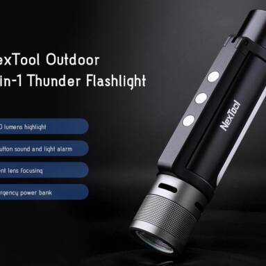 €22 with coupon for NexTool Outdoor 6-in-1 Thunder Flashlight 1000LM from Xiaomi youpin from GEARBEST