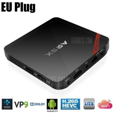 $45 with coupon for NEXBOX A95X – B7N TV Box Quad core Amlogic S905X  –  2GB + 16GB  EU PLUG from Gearbest