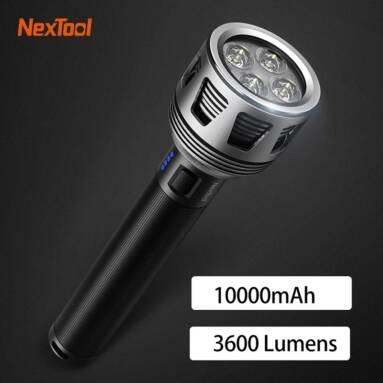 €71 with coupon for Nextool Flashlight 3600LM IPX7 Waterproof 10000mAh from BANGGOOD