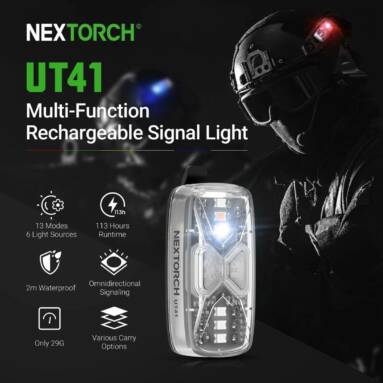 €19 with coupon for Nextorch UT41 LED EDC Police Flashlight from BANGGOOD