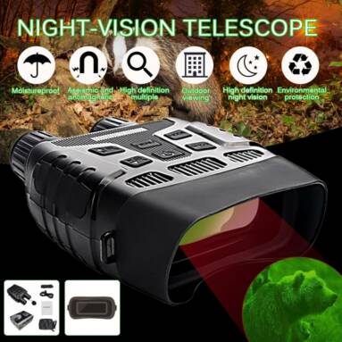 €116 with coupon for Night Vision Device Binoculars 200M Digital IR Telescope Zoom Optics with 2.3″ Screen Photos Video Recording Travel Hunting Camera from BANGGOOD
