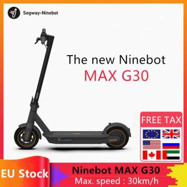 €625 with coupon for Ninebot KickScooter MAX G30 Portable Folding Electric Scooter EU WAREHOUSE from GEEKBUYING