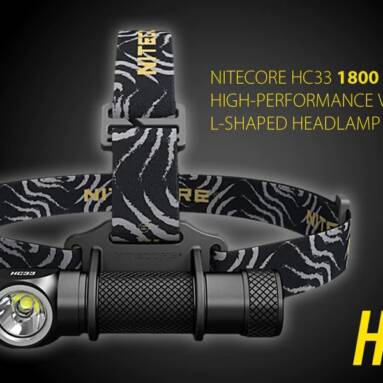 $44 with coupon for Nitecore HC33 High-performance Versatile L-shaped Headlamp from GEARBEST