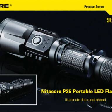 €45 with coupon for Nitecore P25 Portable LED Flashlight for Daily Use from GearBest