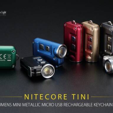 $25 with coupon for Nitecore TINI CREE XP – G2 S3 LED Keychain Flashlight – BLACK from Gearbest