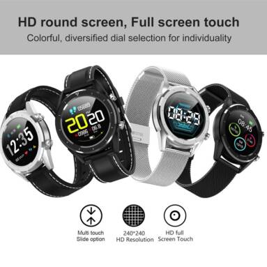 $21 with coupon for No.1 DT28 Sport Business Smartwatch ECG Blood Pressure Heart Rate Monitor from GEARVITA