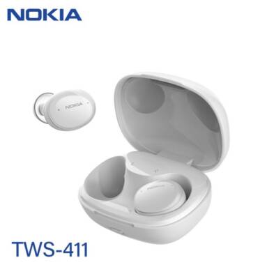 €26 with coupon for Nokia TWS-411 TWS-411W TWS bluetooth 5.1 Headset Wireless Earphone HIFI Stereo Headphone Noise Cancelling With Mic from BANGGOOD