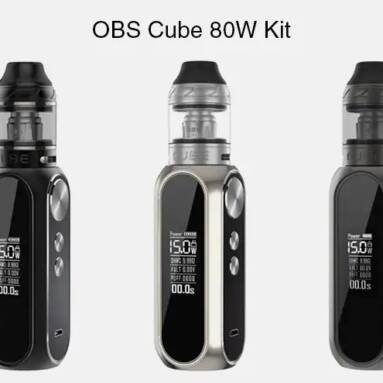 $49 with coupon for OBS Cube 80W Kit – PLATINUM from Gearbest