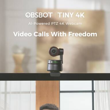€149 with coupon for OBSBOT Tiny PTZ Webcam from EU PL warehouse BANGGOOD