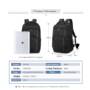 OIWAS Large Compartment Laptop Backpack Lightweight Business Pack