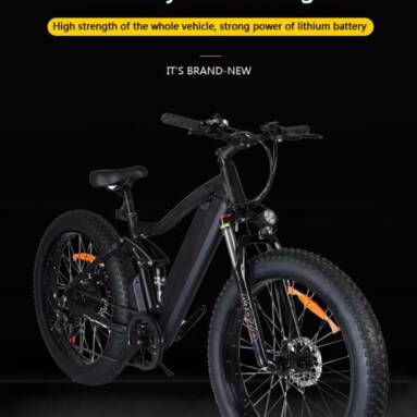 €919 with coupon for ONES1 Electric Bike 26*4.0 Inch Fat Tires 500W Motor 25Km/h Max Speed 48V 10Ah Battery Shimano 7 Speed Gear Mechanical Disc Brake from EU warehouse GEEKBUYING