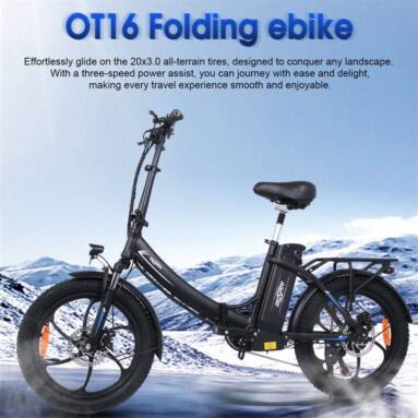 €729 with coupon for ONESPORT OT16 Electric Bike from EU warehouse GEEKBUYING