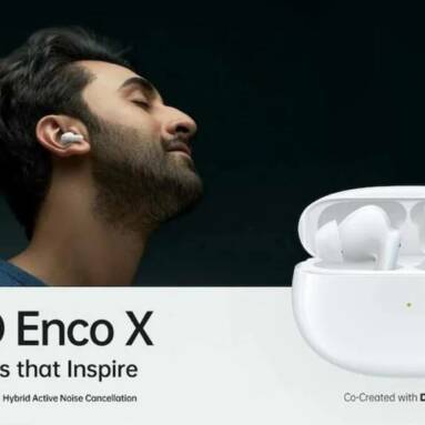 €98 with coupon for OPPO Enco X TWS Earphone bluetooth 5.2 Earbuds Active Noise Cancellation Sports Gaming Headset with 3 Mics HD Calls from BANGGOOD