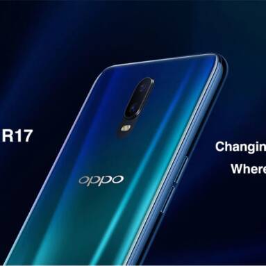$549 with coupon for OPPO R17 4G Phablet English and Chinese Version – BLUE IVY from GearBest