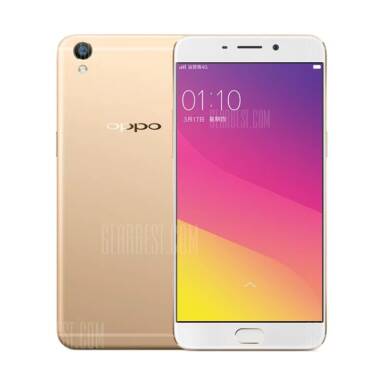 $333 with coupon for OPPO R9 Plus 4G Phablet Golden from GearBest
