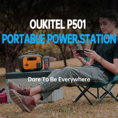 €319 with coupon for OUKITEL P501 Portable Power Station 505Wh 140400mAh Portable Generator 500W AC Outlet from EU warehouse GEEKBUYING