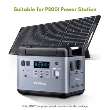 €1369 with coupon for OUKITEL P2001 Ultimate 2000W Portable Power Station + 2 x OUKITEL PV200 200W Foldable Solar Panel from EU warehouse GEEKBUYING