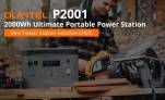 €1899 with coupon for OUKITEL P2001 Ultimate 2000Wh Portable Power Station from EU warehouse GEEKBUYING