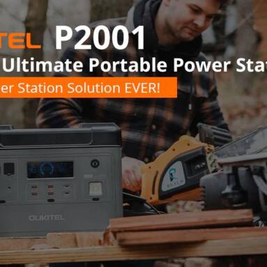 €1120 with coupon for OUKITEL P2001 Ultimate 2000Wh Portable Power Station from EU warehouse HEKKA